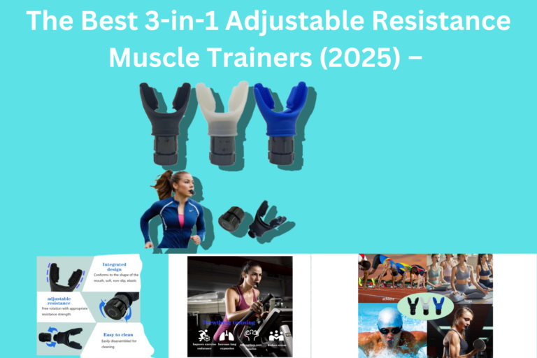 The Best 3-in-1 Adjustable Resistance Muscle Trainers (2025) – Portable Fitness Set for Strength & Endurance (Black/White/Blue)