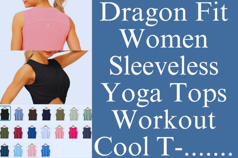 Dragon Fit Women Sleeveless Yoga Tops Workout Cool T-Shirt Running Short Tank Crop Tops